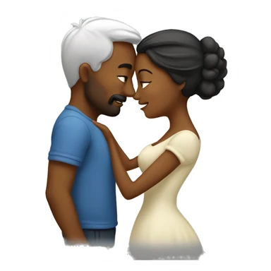 Wife and husband Kissing sticker