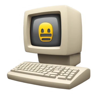 A computer with code on the screen sticker