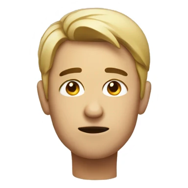 Person making a side eye sticker