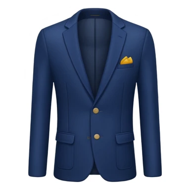plain isolated dark blue blazer sticker