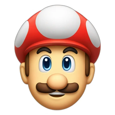 mario on mushrooms sticker