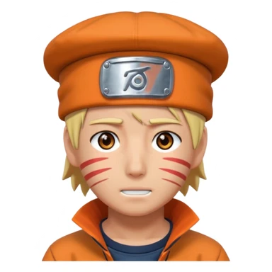 Naruto with hat  sticker