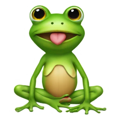 frog wearing bikini sticker