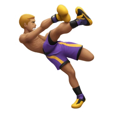 kick boxing sticker