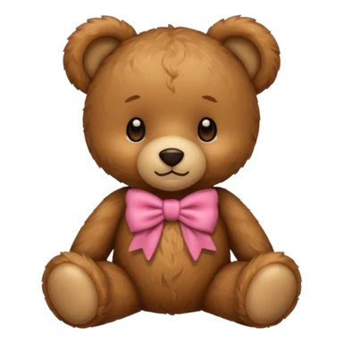 Teddy best with a bow  sticker