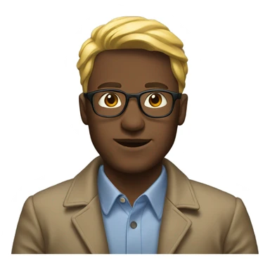 male portrait in nature sports coat  sticker