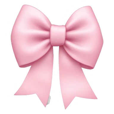 light pink bow on light pink bow sticker