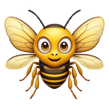 Cinematic Comical Hornet Portrait Emoji, Head tilted dramatically with an exaggeratedly shocked expression, featuring a sharply striped body with wide, comically expressive eyes full of playful disbelief and animated wings, Simplified yet hilariously expressive features, highly detailed, glowing with a slightly sassy glow, high shine, dramatic yet playful, stylized with an air of cheeky insect mischief, soft glowing outline, capturing the essence of a meme-worthy hornet that looks ready to buzz its way into viral fame! sticker