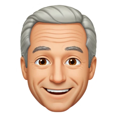 Jeffrey Epstein trying not to laugh sticker