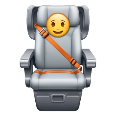 plane seat seatbelt sticker
