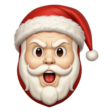 scream mask santa sticker