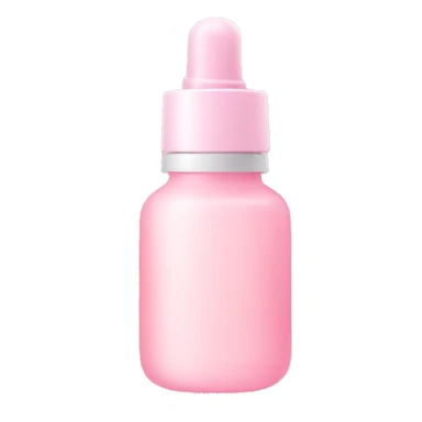 soft pink Serum bottle  sticker