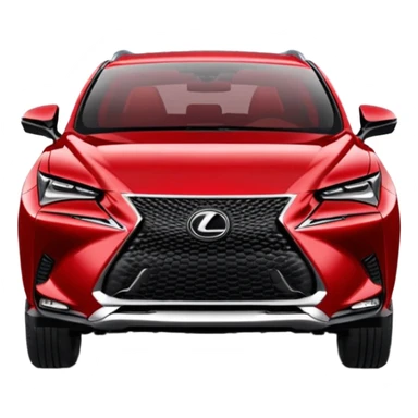 Red 2022 Lexus NX f-sport sticker