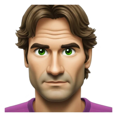 roger federer with green eyes sticker