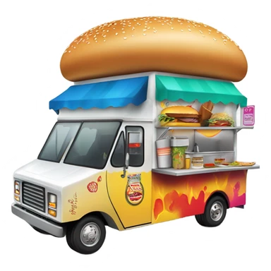 Burger food tuck sticker