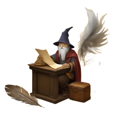 wizard mail message sticker