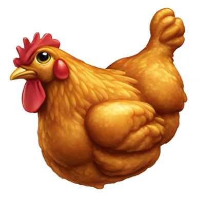 Honey glazed fried chicken sticker