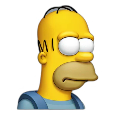 Homer Simpson Who develops on a PC sticker