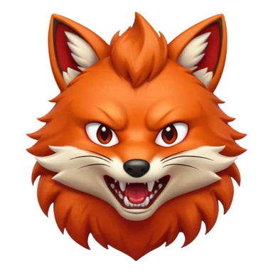 ANGRY FOX sticker