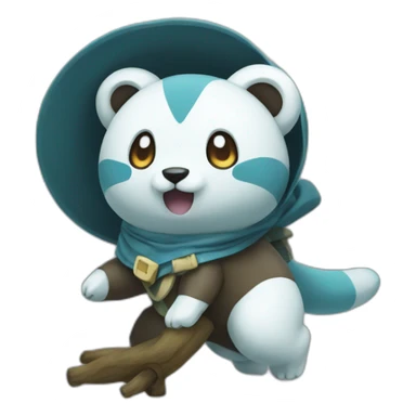 oshawott halloween sticker