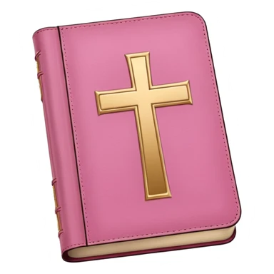 Biblia rosa sin cruz que diga Holy bible sticker