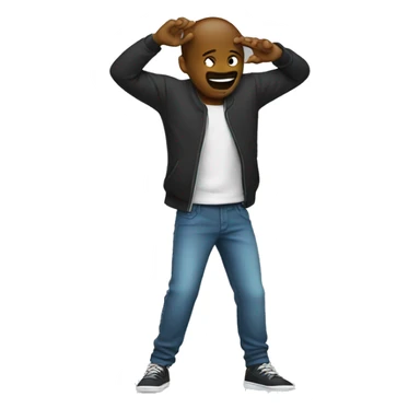 Person doing the dab sticker