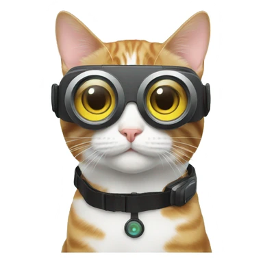 A cat with vr  sticker