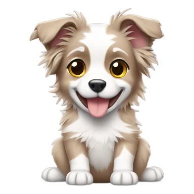 Toy Aussie with puppies  sticker