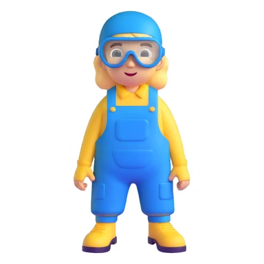 minion from despicable me, yellow character with blue overalls and goggles sticker
