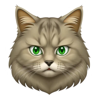 gato siberiano enfadado sticker
