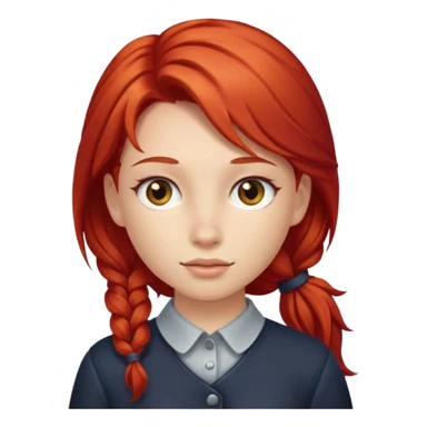 Girl with horse body and have red hair sticker