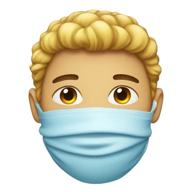 cold face emoji but red sticker