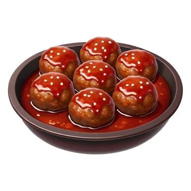 barbecue meatball sticker