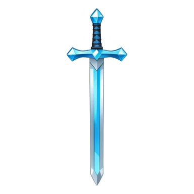 Minecraft diamond sword sticker