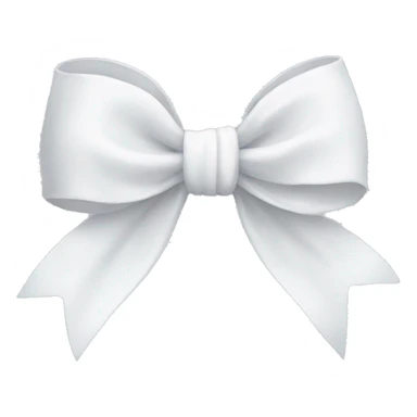 White bow sticker