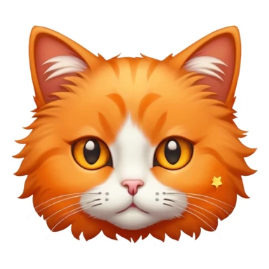 Un gatto con le stelle al posto degli occhi sticker