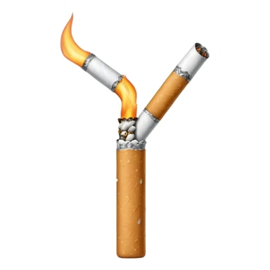 Minimalistic cigarette emoji sticker
