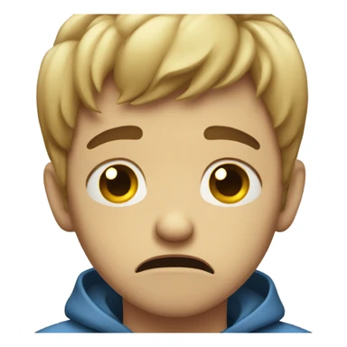 Sad boy crying sticker