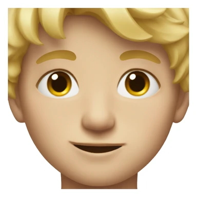 blonde boy portrait close up sticker