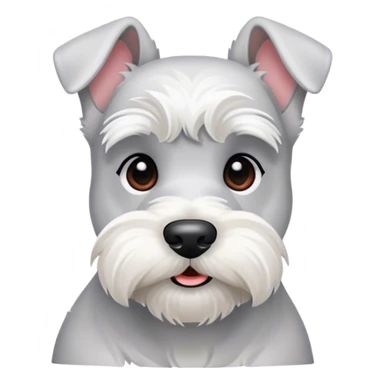 white miniature schnauzer  sticker