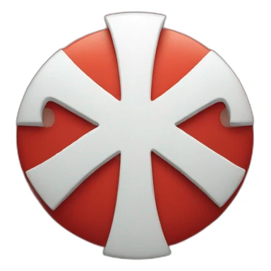 a huge red cross mark sticker