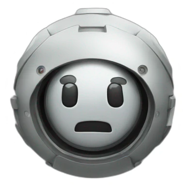 danger sign robot sticker