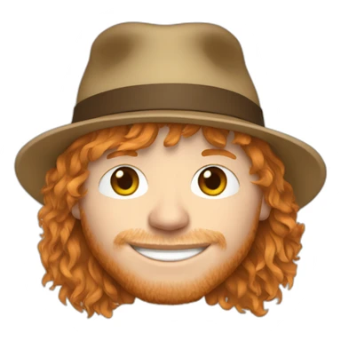 ed Sheeran in a hat sticker