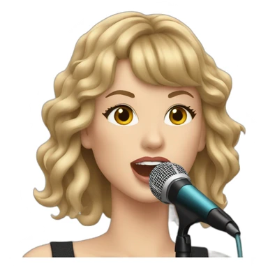 taylor swift singing sticker