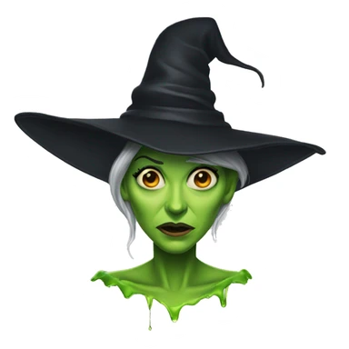 Wicked witch of the west melting sticker