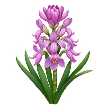 a light margenta  Hyacinth sticker