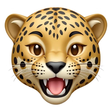 cinematic-cute-yawning-jaguar-portrait-emoji,-head-tilted-slightly-with-a-dramatic,-wide-open-yawn,-showcasing-a-lithe,-graceful-build-with-distinctive-rosette-patterns-and-sleepy,-half-closed-eyes,-simplified-yet-irresistibly-adorable sticker