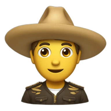 Mono con un sombrero sticker