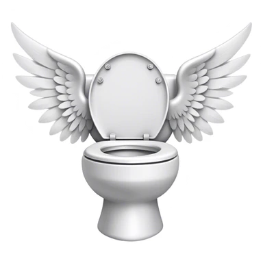 Skibidi Toilet with wings sticker