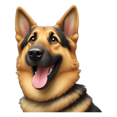 Berger allemand smile sticker